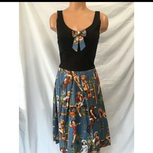 Rock Steady Pinup Cowgirl Dress